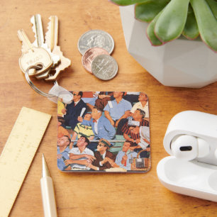 Porte-clés Ventilateurs de baseball vintage de sport observen