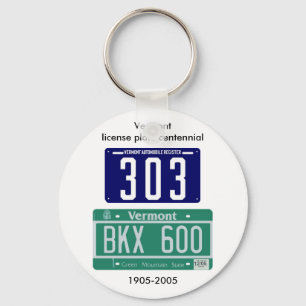 Porte-clés Vermont license plate centennial