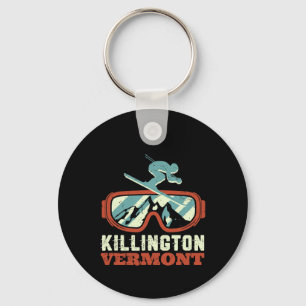Porte-clés Vermont Snow Mountain Ski Vintage Rétro Et Sno