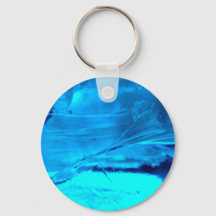 Porte-clés Verre Bleu Vibrant cristal