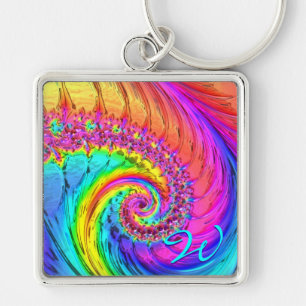 Porte-clés Verre fractal 6 Porte - clés