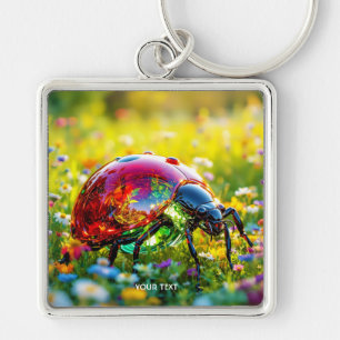 Porte-clés Verre poli Imaginaire fin Ladybug