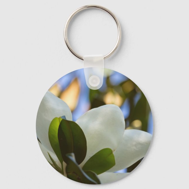 Porte-clés Verre tendu Ciel Magnolia Sud Cadeaux Vêtements (Recto)