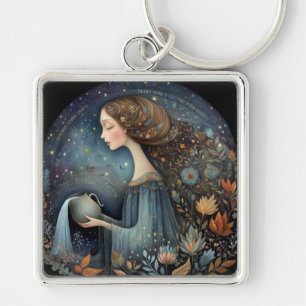 Porte-clés Verseau Porteur d'Eau Zodiaque Astrologie Annivers