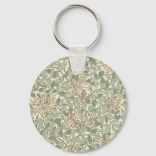 Porte-clés Vert doux Vintage William Morris Honeysuckie