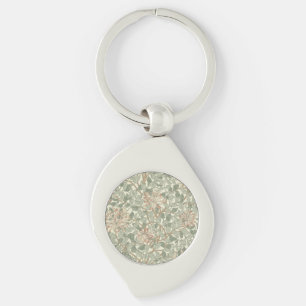 Porte-clés Vert doux Vintage William Morris Honeysuckie