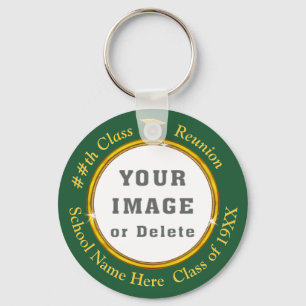 Porte-clés Vert et Or, Souvenirs Articles pour Réunion de cla