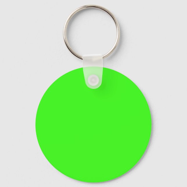 Porte-clés vert néon couleur (Recto)