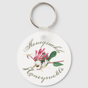 Porte-clés Vert rose blanc Joli lait de miel