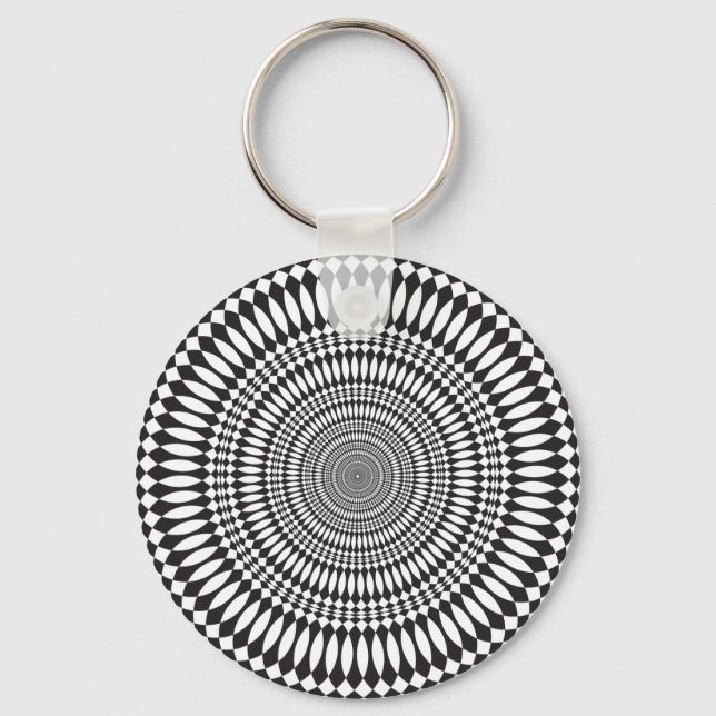 Porte-clés Vertigo : Design abstrait : (Recto)