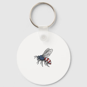 Porte-clés Vêtement graphique vectoriel abeille patriotique v