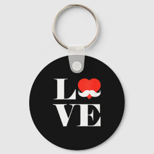 Porte-clés Vêtements Moustache d'amour pour femmes Cadeau drô