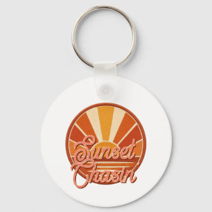 Porte-clés Vibe de plage RETRO à la poursuite du coucher de s