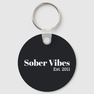 Porte-clés Vibes sobres Date de début de sobriété