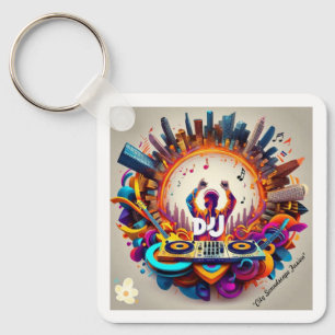 Porte-clés "Vibrant City Notes"