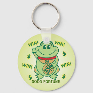 Porte-clés Victoire chanceuse de grenouille !