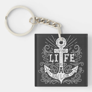 Porte-clés Vie Ancre - Porte - clé marin audacieux