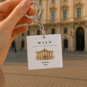 Porte-clés Vienne Palais Liechtenstein   Nom & Année
