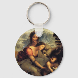 Porte-clés Vierge et enfant avec St Anne et agneau