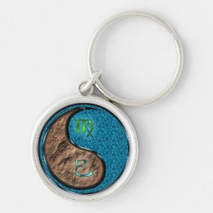 Porte-clés Vierge et serpent d'eau