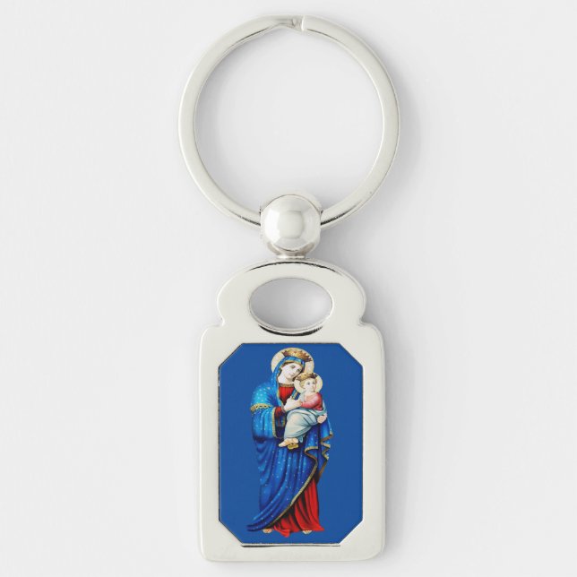 Porte-clés Vierge Marie avec Bébé Jésus (Devant)