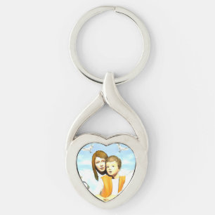 Porte-clés Vierge Marie et l'enfant Jésus