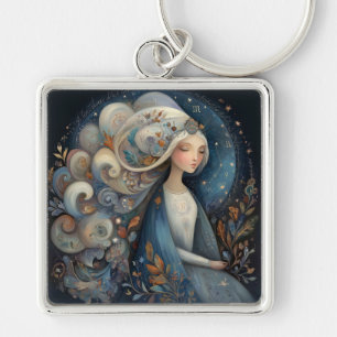 Porte-clés Vierge Vierge Zodiaque Astrologie Anniversaire Mys