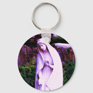 Porte-clés Vierge violette modifiée Marie