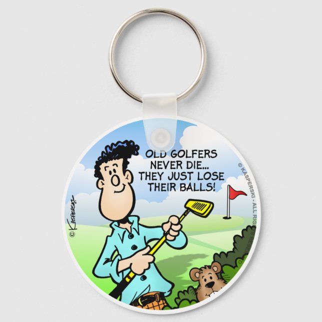 Porte-clés Vieux Golfeur (Recto)