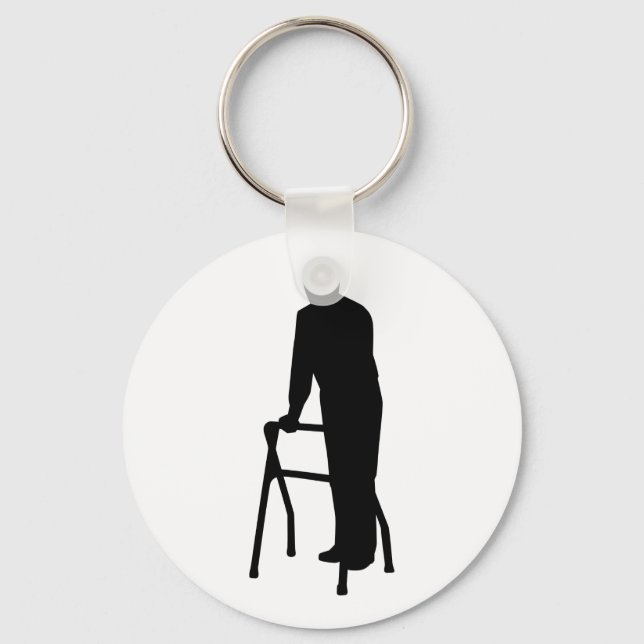Porte-clés Vieux homme marchant (Recto)