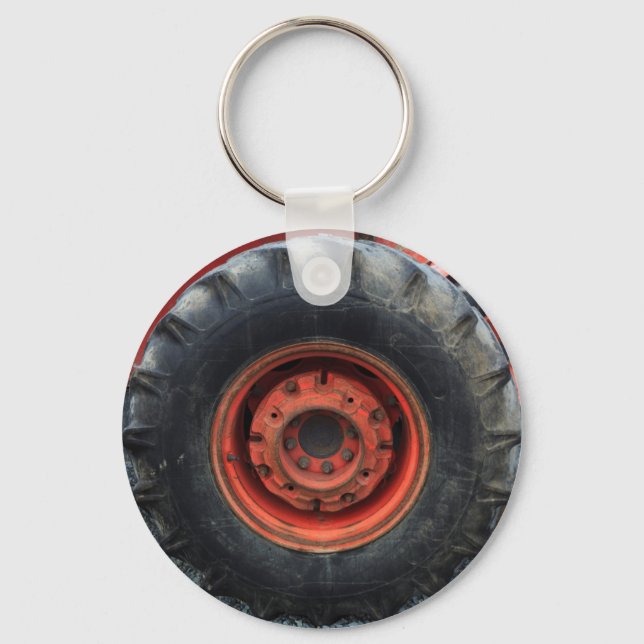 Porte-clés Vieux tracteur de ferme (Recto)