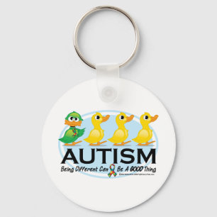 Porte-clés Vilain petit canard d'autisme