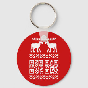Porte-clés Vilain Sweater QR Code Bonne année!