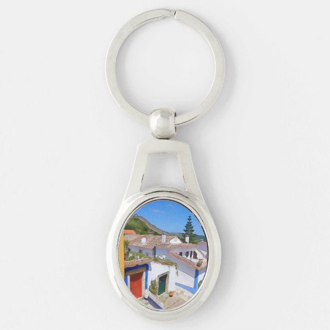 Porte-clés Village Watercolor (Devant)