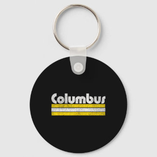Porte-clés Ville de soccer vintage de Columbus 