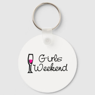 Porte-clés Vin du week-end pour filles