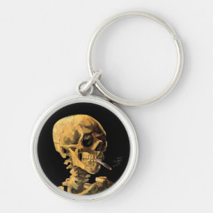 Porte-clés Vincent Van Gogh - Crâne à la cigarette allumée