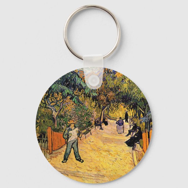 Porte-clés Vincent van Gogh - Entrée du Parc Public, Arles (Recto)