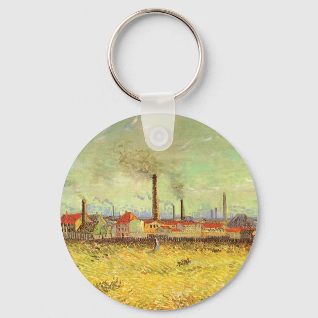 Porte-clés Vincent van Gogh - Les usines à Asnieres (Recto)