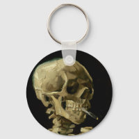 Vincent Van Gogh Skeleton avec une cigarette brûla