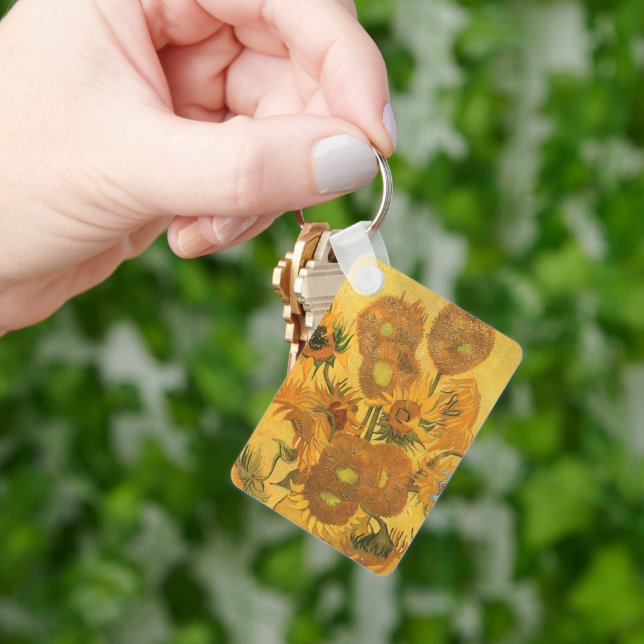 Porte-clés Vincent van Gogh - Vase avec quinze tournesols (main)