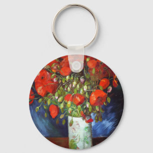 Porte-clés Vincent Van Gogh Vase avec Red Poppies Art