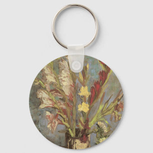 Porte-clés Vincent van Gogh - Vase de la vie morte avec Gladi