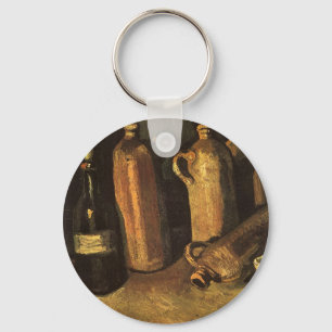 Porte-clés Vincent van Gogh - Vie morte avec 4 bouteilles en 