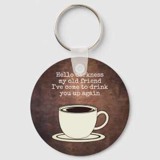 Porte-clés Vintage Amateur de café amusant Citation Porte - c