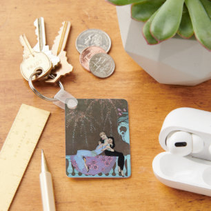 Porte-clés Vintage Art Deco Fireworks Le Feu, George Barbier