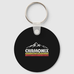 Porte-clés Vintage chamonix rétro montagne hommes femmes