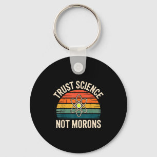 Porte-clés Vintage Confiance Science Pas Des Idiots