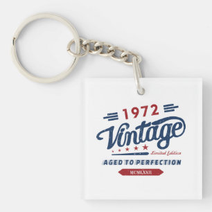 Porte-clés Vintage Edition Limitée 1972 Âgé À La Perfection