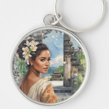 Vintage, Femmes de Bali adorables et Paradis Tropi